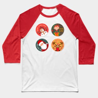 Christmas Label Collection Baseball T-Shirt